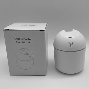 Humedificador Portátil con Luz Nocturna de Alimentación USB - Ideal para Hogar, Escritorio de Oficina, Coche y Planta, Plástico, Baja Tensión (≤36V), Funcionamiento Silencioso, Diseño de Una Sola Habitación, Opciones Rosa y Verde Menta, Humificador Portá