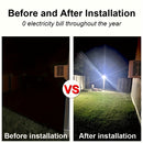 8 piezas Luces de jardín alimentadas por energía solar 108COB, aplique de pared, 3 modos, eficientes en energía, material de plástico, batería de litio, 1200mAh, con control remoto, función de sensor infrarrojo, montaje semi empotrado, desmontable, con h
