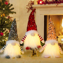 1/3 piezas, Muñecos de gnomo con lentejuelas navideñas que se iluminan - Material PET, Funciona con pilas, Decoraciones de interior para la decoración del hogar navideño