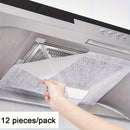 12 piezas de filtros absorbentes de grasa univer para campanas extractoras - Resistentes a altas temperaturas, desechables, malla antiadherente para la limpieza de la ventilación de la cocina, filtro de ventilación de la cocina | Uso versátil | Resistenc
