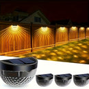 Pack de 4 Luces Solares para Exteriores con Sensor de Movimiento, IP65 Impermeables, Ideales para Decorar Patios, Calles, Cercas, Garajes y Escaleras