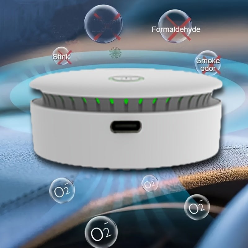 Un purificador de aire de doble modo con iones negativos, mini purificador de aire recargable para coche, se puede usar en dormitorios, oficinas, coches y otros escenarios, se puede regalar como regalo: como regalo de vacaciones, regalo de día del padre,