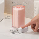 Organizador de almohadillas para eliminar maquillaje RYELEA 5x6cm, caja de almacenamiento de almohadillas con accionador, dispensador - Organizador de baño impermeable para tocador y encimera