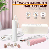 Secadora de uñas LED portátil para esmalte en gel, lámpara de uñas mini manual con USB, luz de curado para pegamento de uñas en gel sin formaldehído, herramienta de arte de uñas para el hogar, accesorios para uñas, herramientas para uñas | Secadora de uñ
