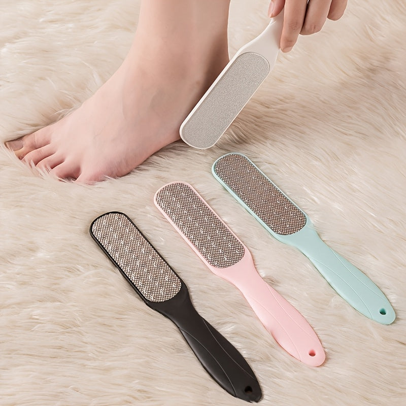 Exfoliador de Pies con Mango Ergonómico - Piedra Pómez Manual para Eliminar Pelos Muertos, 4 Colores (, Rosa, Azul Claro, Verde Menta) - Exfoliante de Plástico Duradero para Pies Suaves en Casa