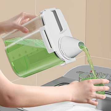 3-Pack de contenedores de plástico de gran capacidad, a prueba de fugas, fácil de verter, sin necesidad de energía, para detergentes para ropa, jabón, organización de cocina y baño