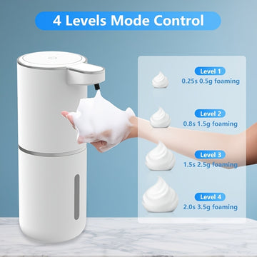 Dispensador de jabón en barra automático, sin contacto, con una sola mano, opciones negras y blancas, carga USB, batería de litio, ideal para cocina y baño, dispensador de jabón para cocina.