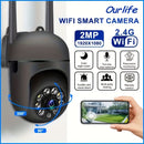 Cámara de seguridad HD 1080P, cámara WiFi inteligente para seguridad del hogar, 2.4GHz Wi-Fi, seguimiento automático, día y noche, cámara inalámbrica IP para monitoreo de video con detección de personas/mascotas, protección de seguridad WiFi 1080P 2.4G,