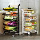 Carro de Acero Inoxidable Resistente con Ruedas Antideslizantes y Freno, Sin Necesidad de Montaje - Diseño Compacto para Cocina, Oficina o Almacén - Ideal para Hogar y Uso Comercial - HEART LEAF, Construcción Robusta, Duradero, Almacenamiento Móvil, Pers