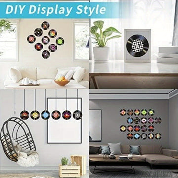 Decoración de Discos de Vinilo en Blanco (Material Cartón), Decoración de Discos de Vinilo