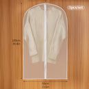 5 piezas, funda de polvo para ropa, bolsa de colgar ropa y trajes transparente y impermeable para el hogar