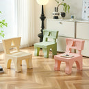 Juego de Mesa y Silla para Niños con Respaldo, Banco de Plástico de Alta Calidad, Popular Set de Jardín Infantil, Taburete Exterior