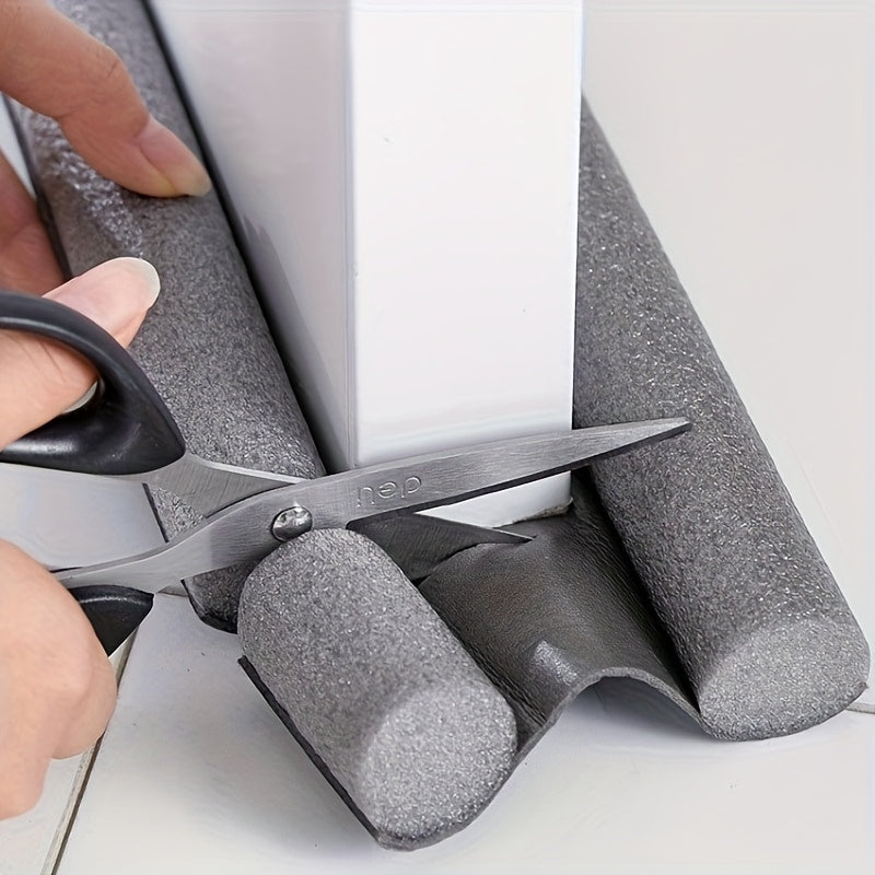 1pz Barrera de Viento Ajustable para Puertas con Sello Inferior No Adherente y Tira Flexibles Antiruido, Apto para Bajo de Puertas, Ventanas, Huecos de Vidrio de Ducha, Garaje Duradero y Fácil de Instalar