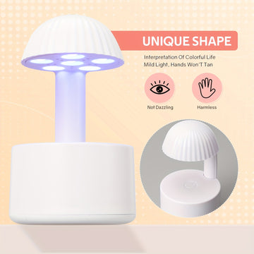 Mini lámpara de secado para esmalte - Alimentación USB, diseño en cúpula para secado rápido, ideal para hogar y viajes, lámpara portátil compacta y moderna, exclusiva para amantes de la belleza