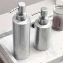 Botella de dispensador vacía de acero inoxidable, botella de dispensador recargable con bomba para loción, gel de ducha, champú y acondicionador, accesorios de baño de hotel