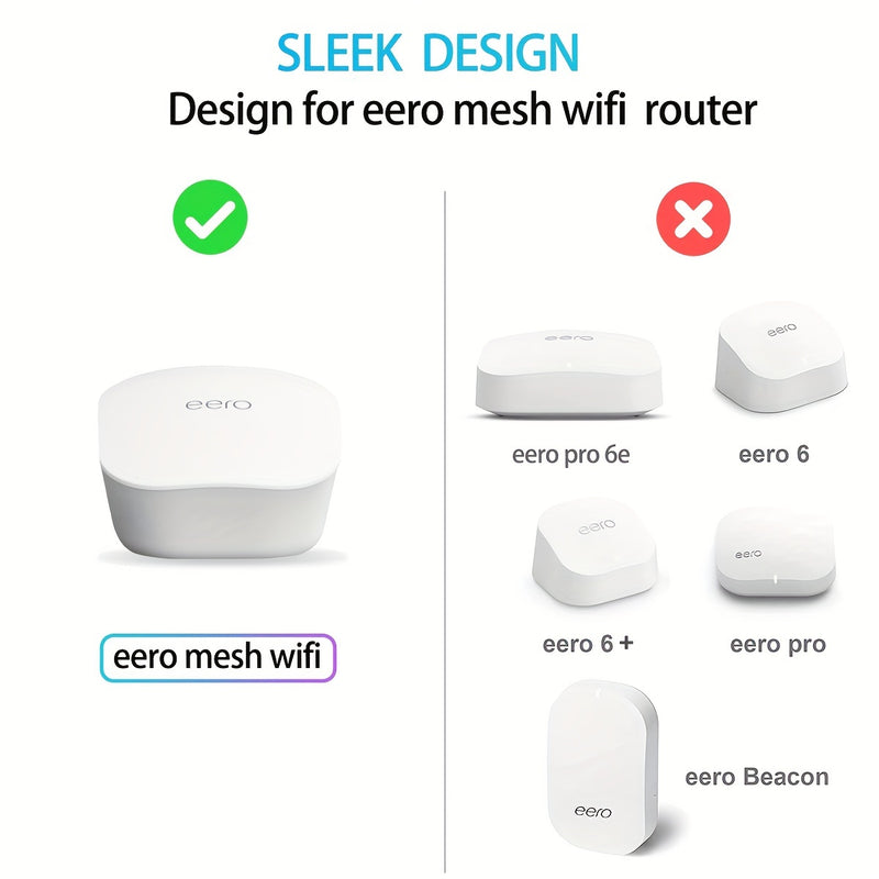 Soporte de montaje en pared solo funciona con los routers del sistema WiFi Eero Mesh, ideal para almacenar cables de alimentación y enchufes del host