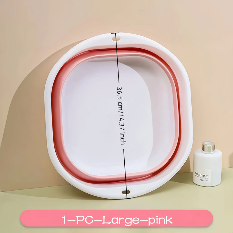 Fregadero plegable de 12 opciones - Lavabo portátil, material plástico duradero, adecuado para viajes, hogar, uso como lavado facial, baño de pies, fregadero de ducha para baño y autocaravana, regalo de almacenamiento para el hogar.