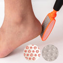 CANVALITE Lima de Pies Manual/Eléctrica de Doble Cara - Acero Inoxidable con Superficie de Pulido Dual, para Hogar y Salón, Herramienta de Pedicura, Diseño Ergonómico y Construcción Duradera