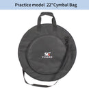 Una nueva bolsa de cimbales de 22 pulgadas, diseñada para profesionales y principiantes, puede contener hasta 7 cimbales, lo que la hace conveniente para todos los músicos que la llevan durante los espectáculos.