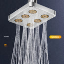 1 pieza de Cabezal de Ducha de Alta Presión de 10.92 cm - Acabado Pulido Cuadrado, Montaje en Pared/Techo, Diseño de Boquilla para Mejor Flujo de Agua, Actualización Moderna del Baño, Material ABS, Instalación Fácil