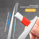 Disponible en 2 colores. Piedra de afilar profesional para cuchillos de cocina, herramienta multifuncional de acero tungsteno y cerámica para afilar cuchillas, adecuada también para tijeras de jardín