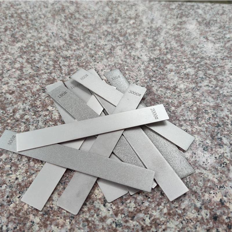 1 Conjunto profesional de afilado de diamante, herramientas de pulido y calibración de varios granos, material duradero, operación manual no cargada, conjunto de afilado de utensilios de cocina