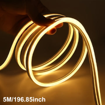 Lámpara de neón flexible con control táctil, 1/2/3/4/5 m, 3000K/4000K/6000K, luz regulable, decoración para el hogar, lámpara de ambiente, para gabinete, espejo o faro, incluye rollo de cinta adhesiva