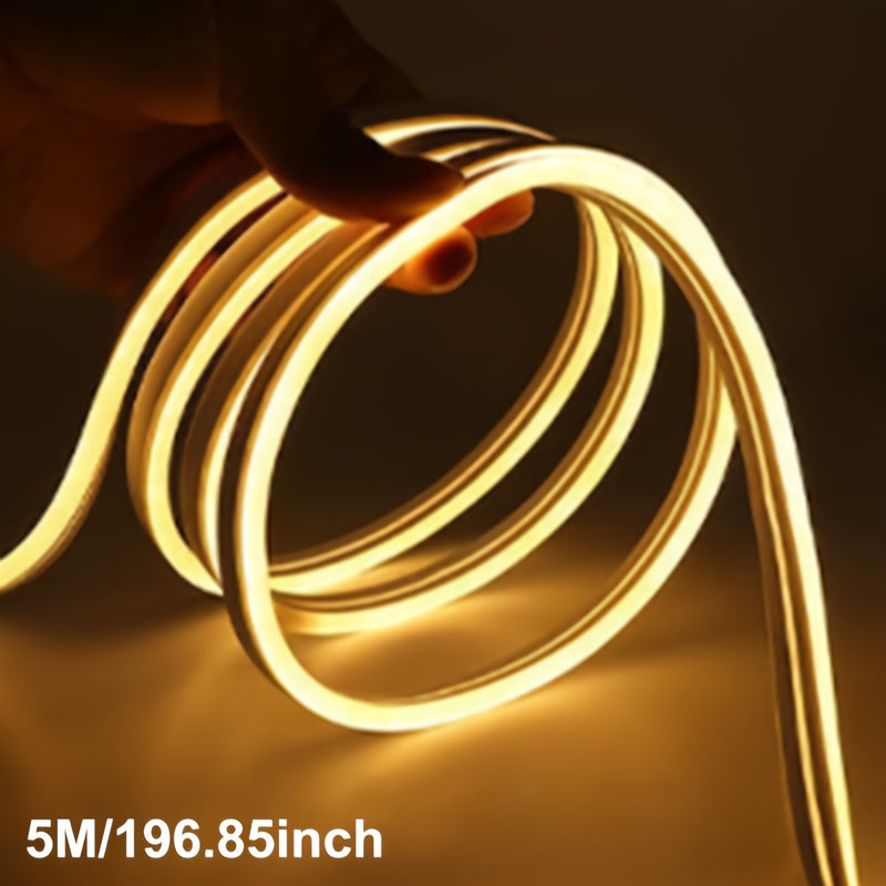 Lámpara de neón flexible con control táctil, 1/2/3/4/5 m, 3000K/4000K/6000K, luz regulable, decoración para el hogar, lámpara de ambiente, para gabinete, espejo o faro, incluye rollo de cinta adhesiva