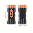 1 unidad de repelente ultrasónico para perros PetSafePro recargable por USB, inhibidor de ladridos de doble núcleo de alta potencia con linterna LED, dispositivo portátil anti-mordeduras para uso exterior