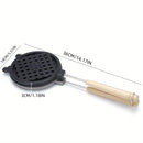 Plancha de waffles de aleación de aluminio de alta calidad con cocción rápida y sellado automático de bordes - Fácil limpieza, bandejas extraíbles para cocción eficiente, perfecta para la cocina de casa, horneado de waffles
