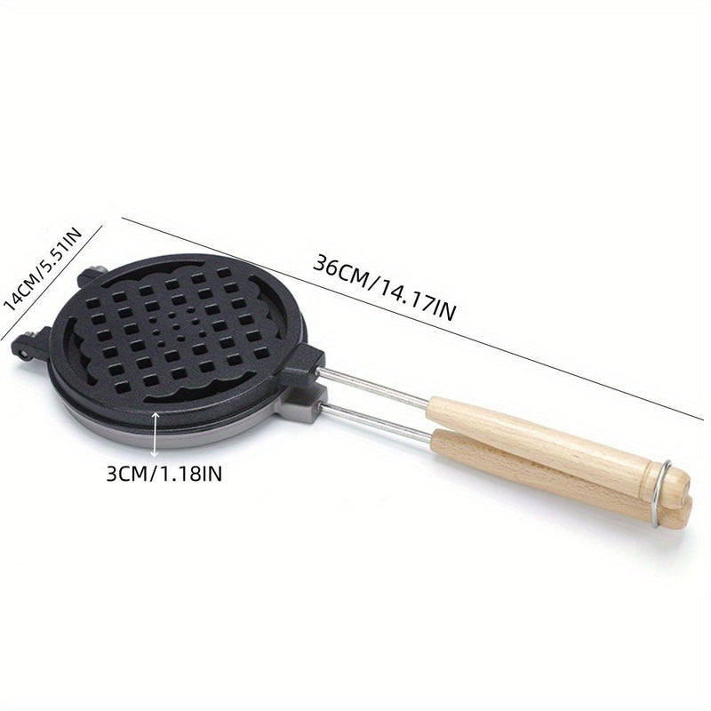 Plancha de waffles de aleación de aluminio de alta calidad con cocción rápida y sellado automático de bordes - Fácil limpieza, bandejas extraíbles para cocción eficiente, perfecta para la cocina de casa, horneado de waffles