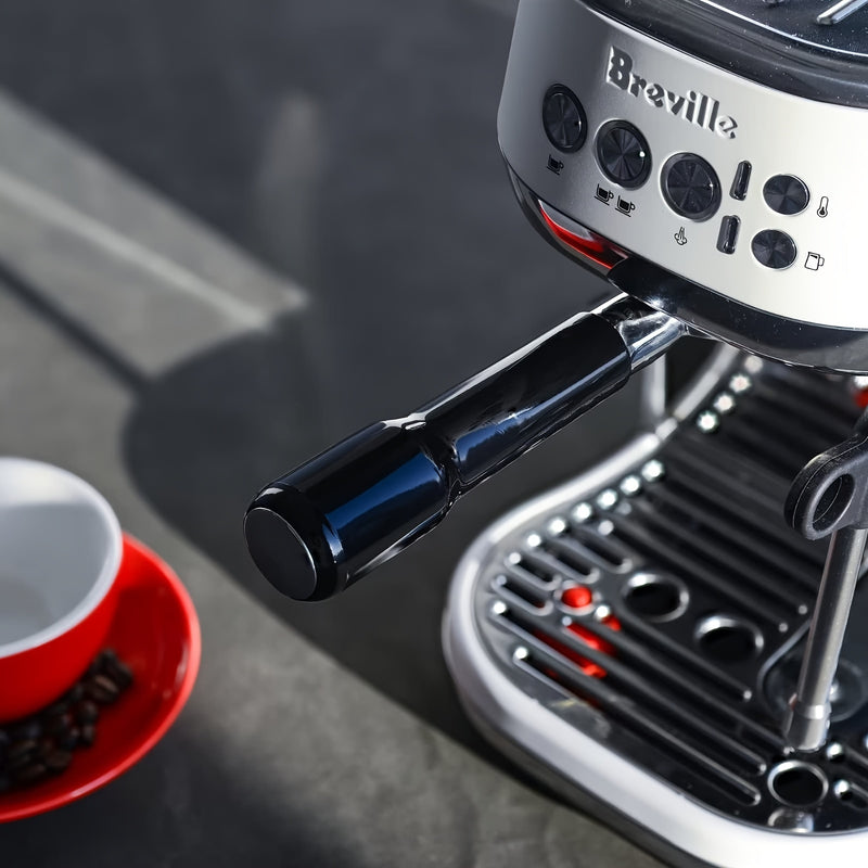 Portafiltro sin Fondo Premium de 54mm para Máquinas de Espresso Breville - Compatible con Barista Express, Pro, Touch, Bambino Plus y Más - Mango Duradero de ABS, Negro, Infusor, BES870XL, BES880BSS, BES840XL, BES870BSXL, BES878BSS