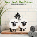 Soporte de papel higiénico de oveja divertido para baño, 3D impreso, soporte de papel higiénico de oveja negra, 3 piezas/2 piezas/1 pieza, contenedor de almacenamiento de papel higiénico, contenedores de almacenamiento de papel higiénico.