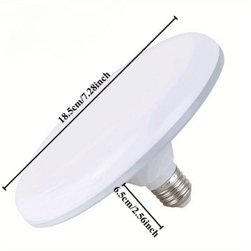 1 pieza, lámpara de techo LED UFO ultrabrillante - montaje en espiral E26/E27, disponible en dos tamaños para ahorrar espacio. Iluminación interior RV, diseño elegante que mejora el efecto decorativo del hogar. Ideal para sala o vehículo recreativo