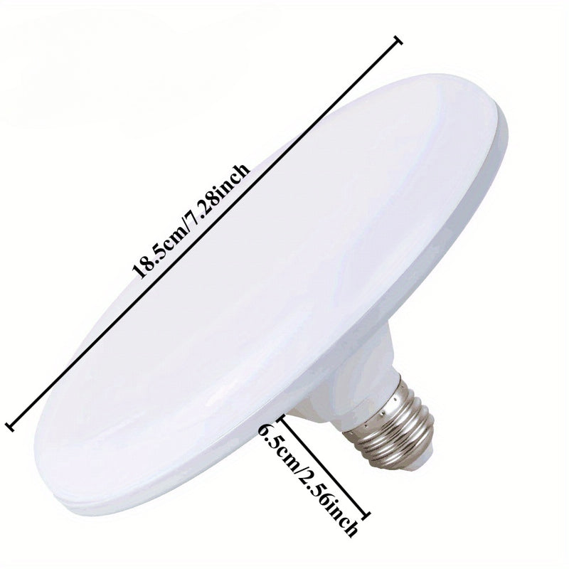 1 pieza, lámpara de techo LED UFO ultrabrillante - montaje en espiral E26/E27, disponible en dos tamaños para ahorrar espacio. Iluminación interior RV, diseño elegante que mejora el efecto decorativo del hogar. Ideal para sala o vehículo recreativo