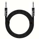 Cable de Guitarra Eléctrica Duradero de 10ft/20ft - Cable de Instrumento Macho a Hembra con Conectores de 1/4", Cable Redondo Flexible para Bajo, Teclado y Amplificador de Audio - Negro con Bandas de Goma Organizadoras, Accesorios para Guitarra Eléctrica