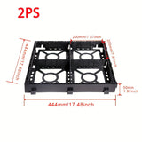 2/5/10/15 piezas de alta resistencia para exteriores, calles, jardines y estacionamientos, rejillas de plástico permeables y de césped, gravilla permeable para estacionamientos y jardines, rejillas de césped, vías de emergencia, patios y RV, alfombras un