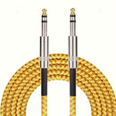 Cáble de audio LUTREE recto a curvo 6.5, triple núcleo con doble blindaje para reducción de ruido, cable para escenarios y mezclas, conexión de guitarra, piano electrónico, grabación macho a macho, bajo de madera