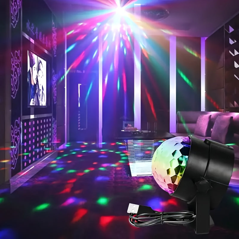 Luz LED para escenario, bola disco RGB con control remoto, 7 modos, ideal para fiestas en casa, bares, karaoke, bodas y más
