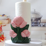 Elegante Porta Pañuelos de Resina con Forma de Capullo de Flor - Independiente, Diseño Sobre la Lata para Decoración de Baño