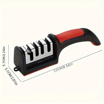 Afila Cuchillos ProSharp Grado 4/3 con Piedras de Afilar de Tungsteno y Diamante Cerámico - Afilador Manual para Cocina, No Eléctrico, para Todo Tipo de Cuchillos