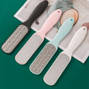 Exfoliador de Pies con Mango Ergonómico - Piedra Pómez Manual para Eliminar Pelos Muertos, 4 Colores (, Rosa, Azul Claro, Verde Menta) - Exfoliante de Plástico Duradero para Pies Suaves en Casa