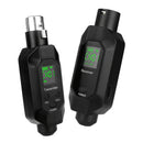 Sistema inalámbrico de micrófono XLR, transmisor y receptor de 2.4 GHz, adaptador inalámbrico recargable para micrófono dinámico y mezclador de audio