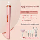 Broca Portátil para Uñas con 5 Accesorios, USB y Luz LED, Velocidad Ajustable para Herramientas de Manicura y Pedicura