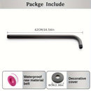 1 pieza de brazo de ducha de acero inoxidable con 4 estilos, extensión de ducha retro montada en la pared para baño en casa y hotel, ajuste universal con cubierta decorativa, resistente y duradero, accesorios de baño
