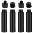 4 piezas de tubos extensores para micrófono y 4 adaptadores de rosca (3/8 pulgada hembra a 5/8 pulgada macho y 5/8 pulgada hembra a 3/8 pulgada), adaptadores para trípode, soporte de micrófono y cámara