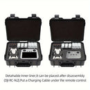 Estuche rígido para control remoto de DJI Mini 3/Mini 3 Pro/Mini 4 Pro, material plástico duradero, compatible con DJI RC/RC 2/RC-N2, color negro