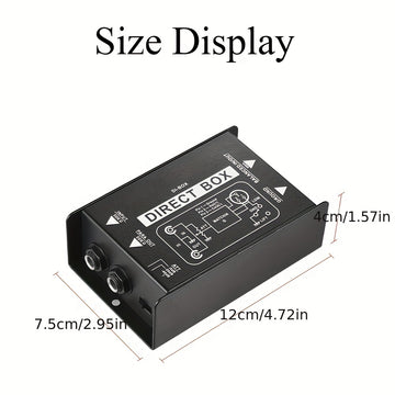 CAJA PASIVA DE UN CANAL AROMA - Aislador de Audio de Alta Calidad para Guitarra, Micrófono y Equipo de DJ - Reducción de Ruido, Sin Necesidad de Energía, Compatible con PC () | Dispositivo de Aislamiento de Sonido | Equipos de Audio Profesionales | Compo