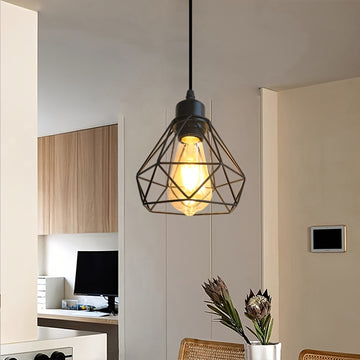 1 lámpara colgante moderna y sencilla, base E27 para bombilla, ideal para cocina, recibidor, pasillo o balcón (sin bombilla)