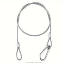 Cable de Seguridad de Acero Inoxidable Duradero - Cuerda Anticaída de 79.25cm para Luces de Fiesta y DJ, Iluminación de Escenario - Capacidad de Carga de 49.9 KG (Diámetro de 0.38cm)